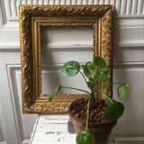 Old gilded wood frame