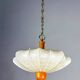 1960s Italian cocoon suspension, made of resin and pine wood.
