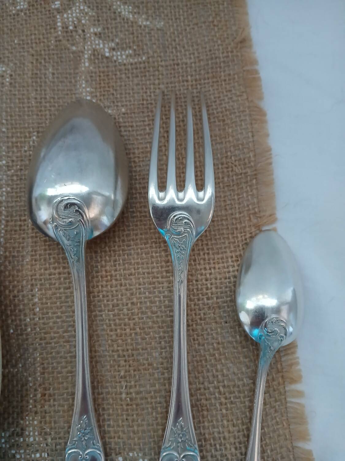 36 antique silver-plated cutlery sets "Boulenger"