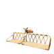 Vintage rattan shelf pair "Celestine"