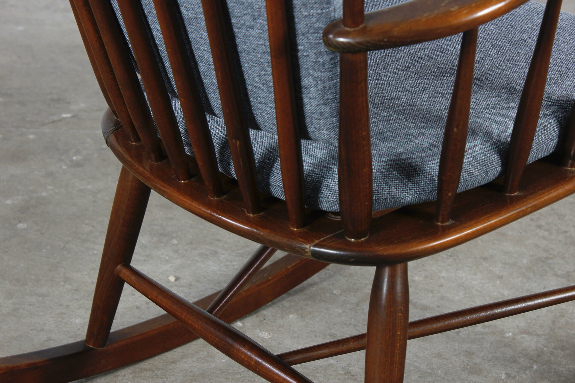 Vintage Danish Schaukelstuhl Mid Century Design 60er 70er
