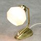 Mid-Century Italian Brass and Opaline Table Lamp