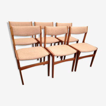 Set de 6 chaises Erik buch pour anderstrup møbelfabrik 1960