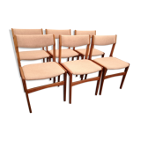 Set de 6 chaises Erik buch pour anderstrup møbelfabrik 1960