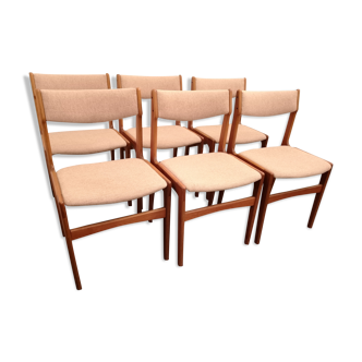 Set de 6 chaises Erik buch pour anderstrup møbelfabrik 1960