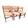Set de 6 chaises Erik buch pour anderstrup møbelfabrik 1960