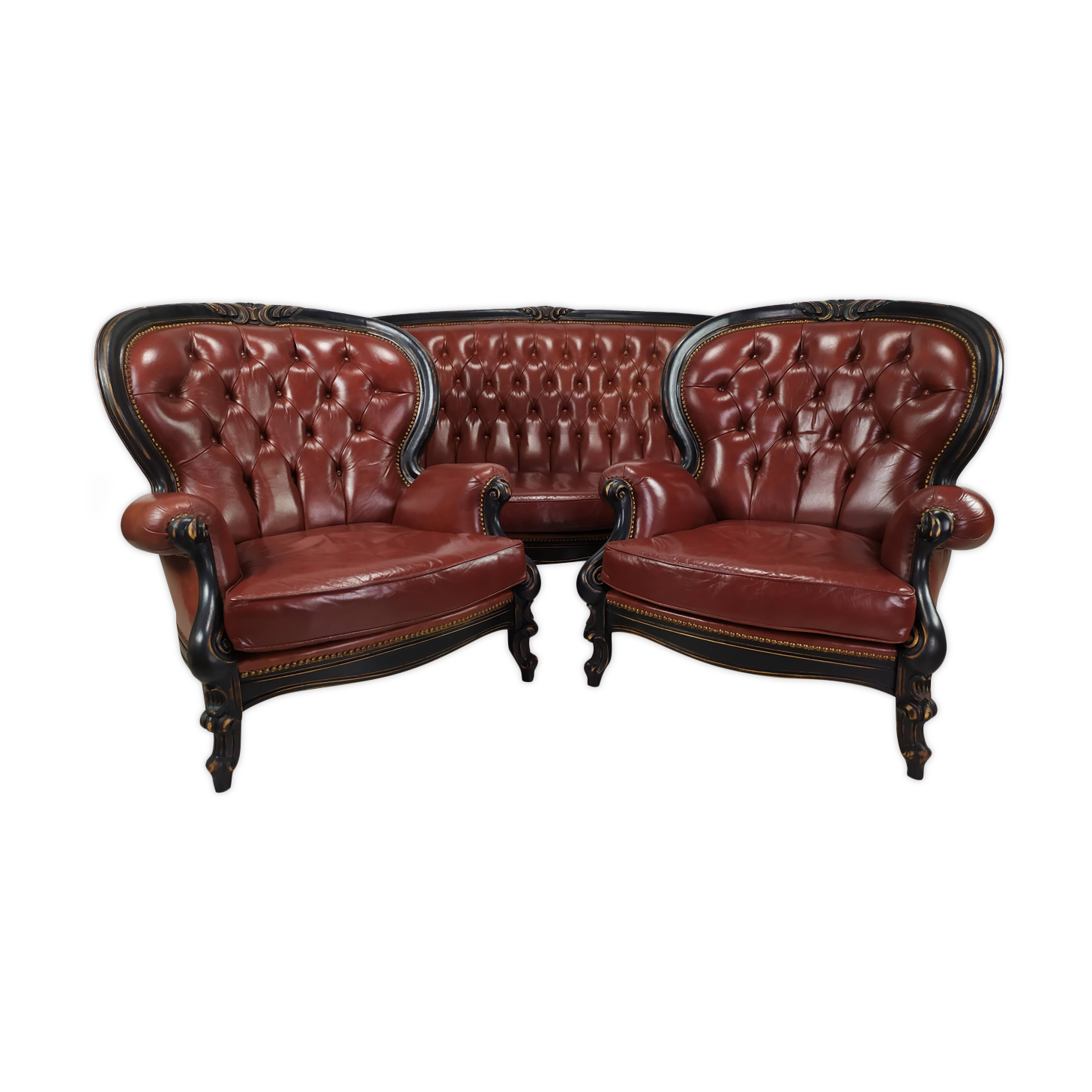 Salon Chesterfield burgundy