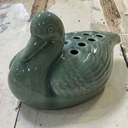 pique flower by ceramist pol chambost (1906-1983) representing a duck