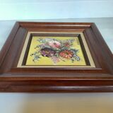 Tableau huile sur toile Rabaey bouquet de fleurs