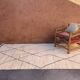 Tapis Marocain Beni M'Rirt blanc - 174 x 301 cm