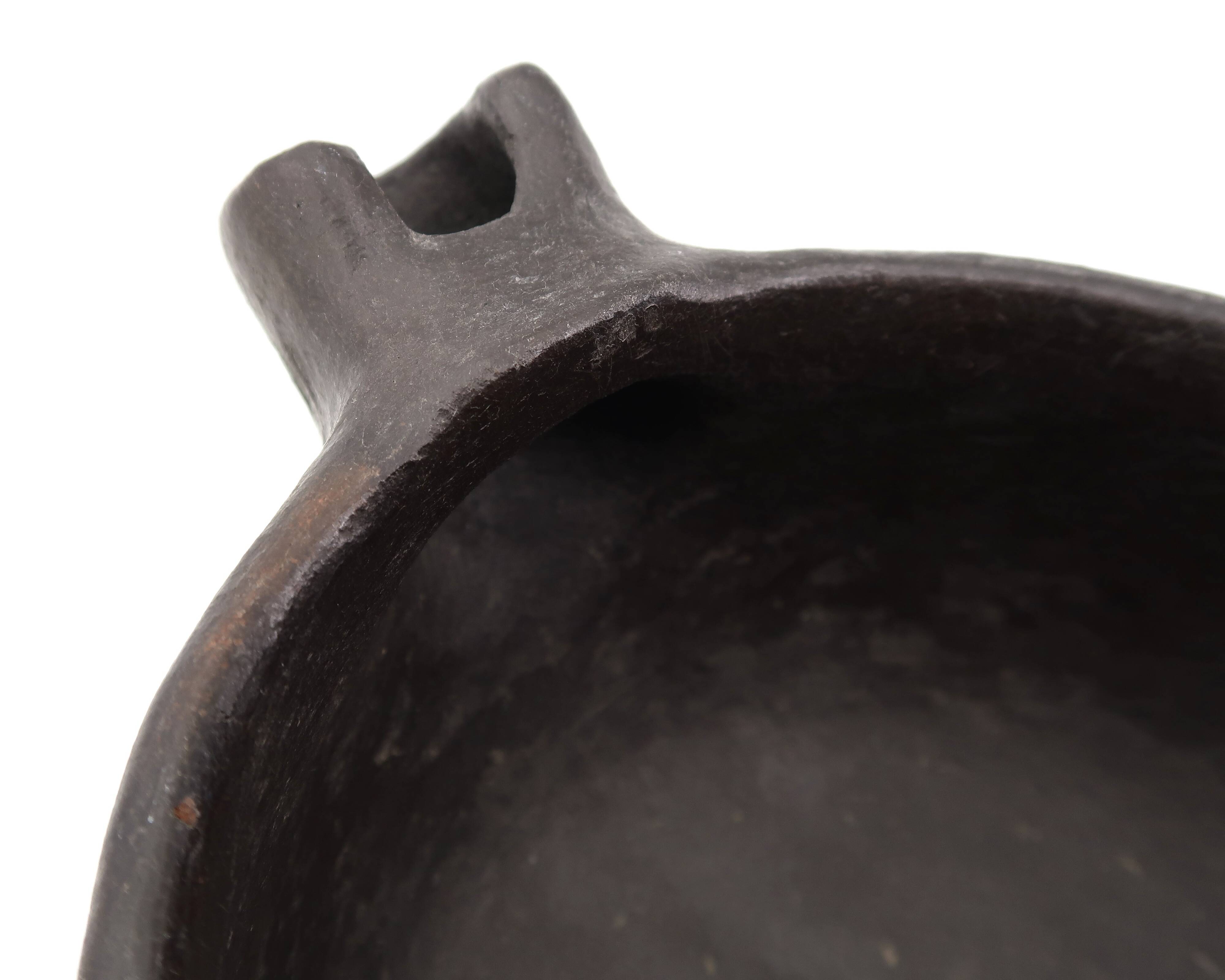 Black ceramic terracotta Aboriginal jug La Palma, Canary Islands