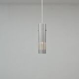 Brushed metal pendant light