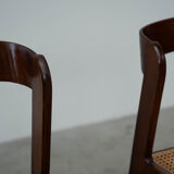 Set of six Italian dining chairs
