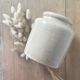 Large beige sandstone mustard pot