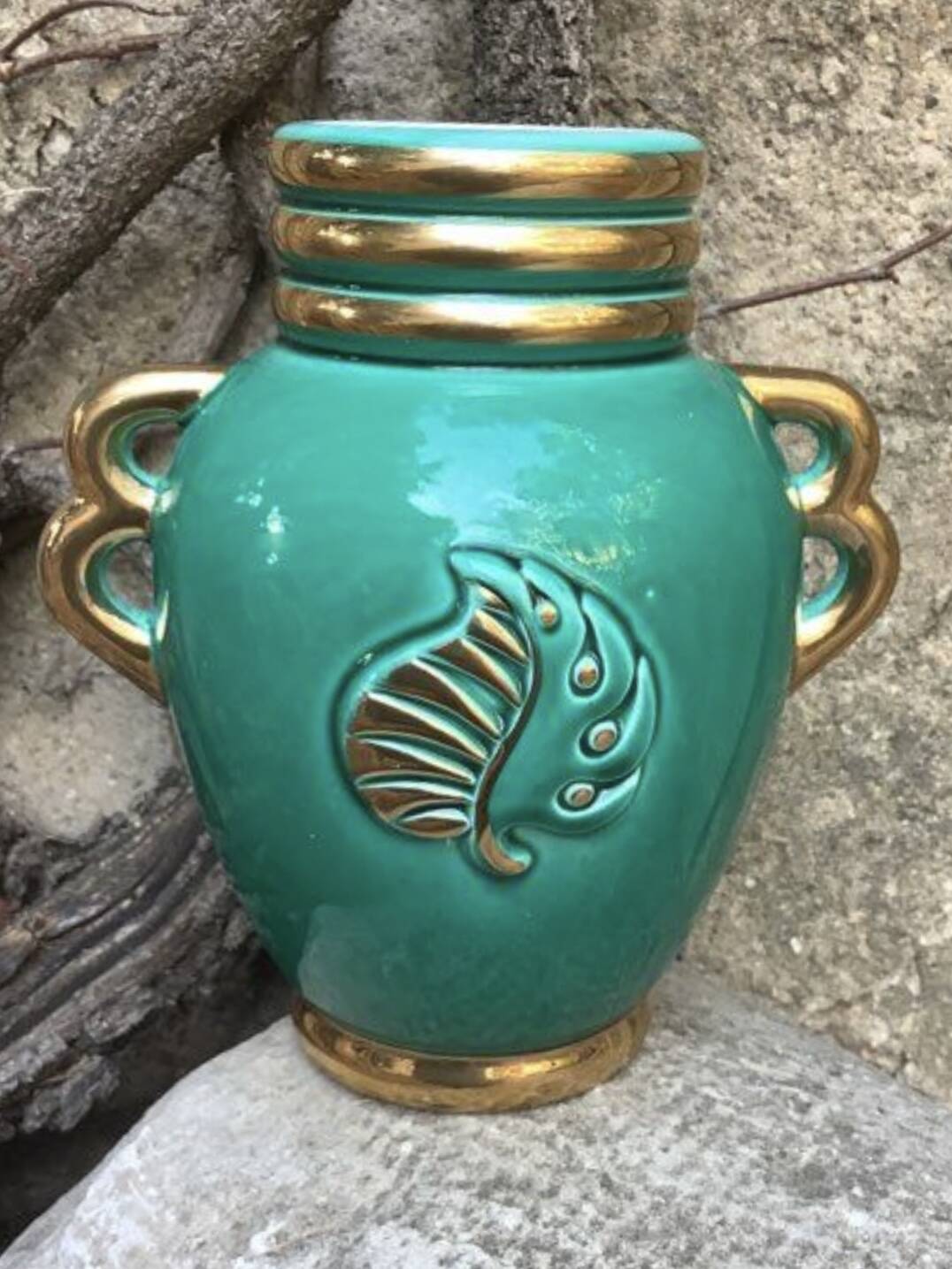 Verceram earthenware vase 1960