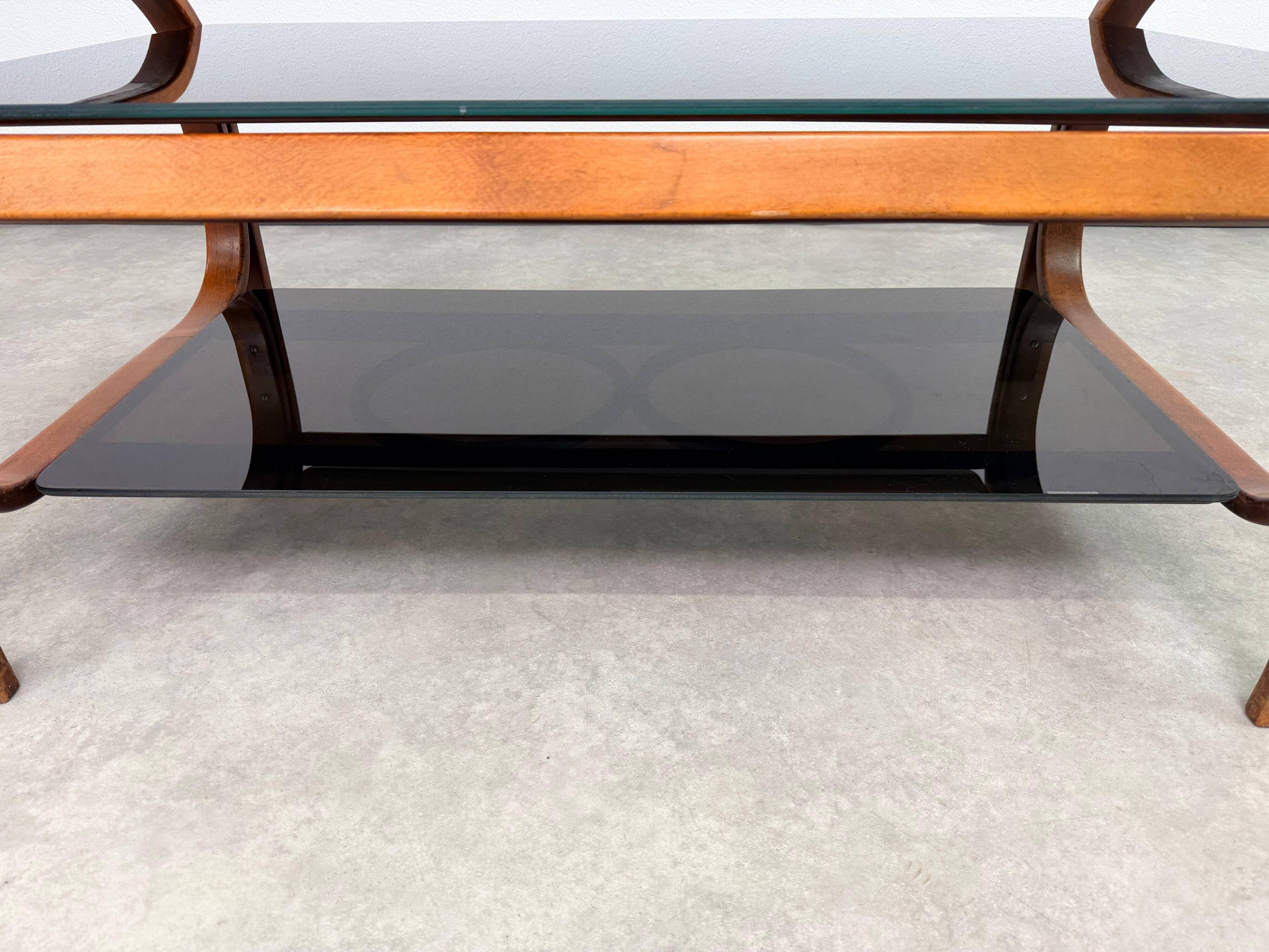 Mid-century modern coffee table by Thonet Debrecen.