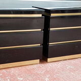 Lacquer black beside tables