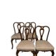 4 chaises de salle à manger en noyer, années 1950.