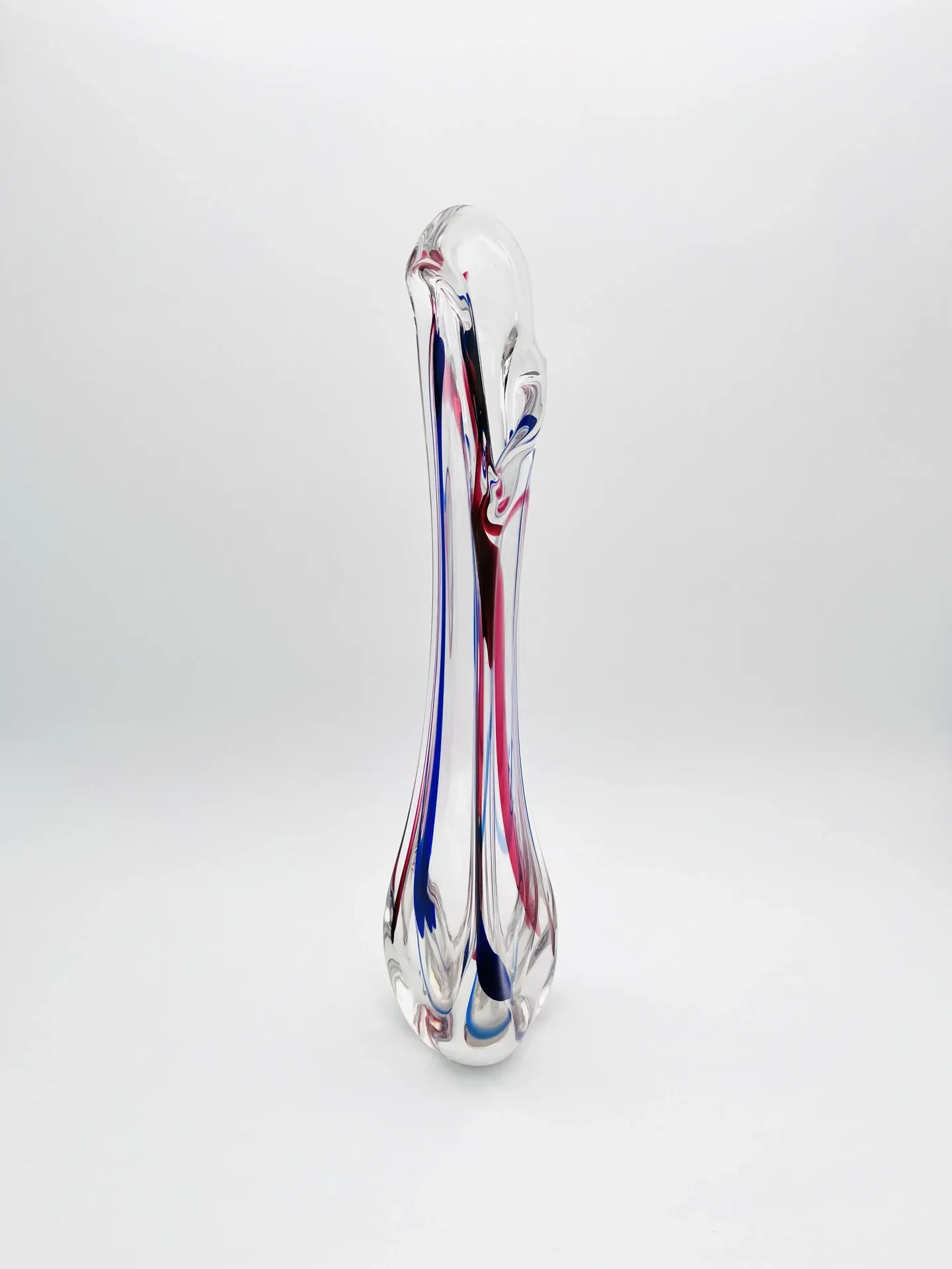 XXL Vase Crystal Max Verboeket Kristalunie Maastricht 43cm Signed