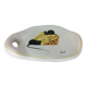Cheese platter signed Fonck Vallauris, 1960s ceramic