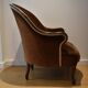 Fauteuil crapaud chocolat