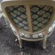 Pair of medallion chairs Louis XVI