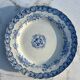 2 Antique Earthenware Plates (Blue Decor)
