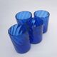 Vintage Cobalt Blue Liquor Set Hand Blown