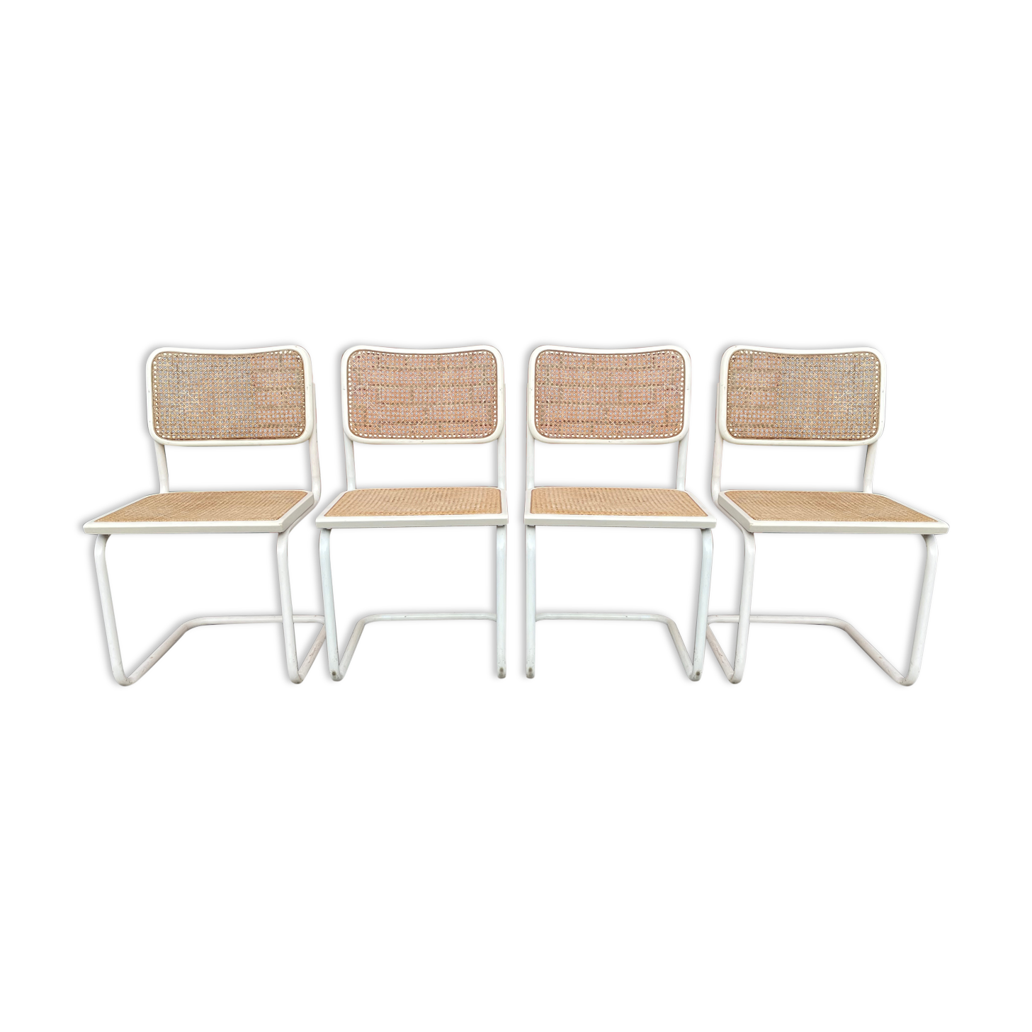 Set of 4 Cesca Model chairs by Marcel Breuer