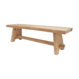 Natural exotic solid wood bench