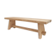 Natural exotic solid wood bench