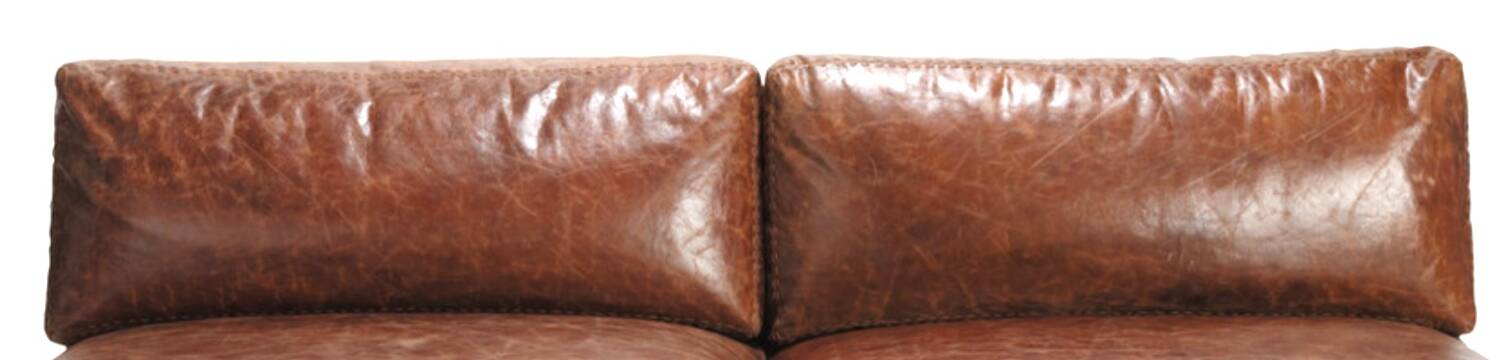 Canapé scandinave vintage en cuir