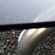Coffee table in chrome metal and smoked glass 70's