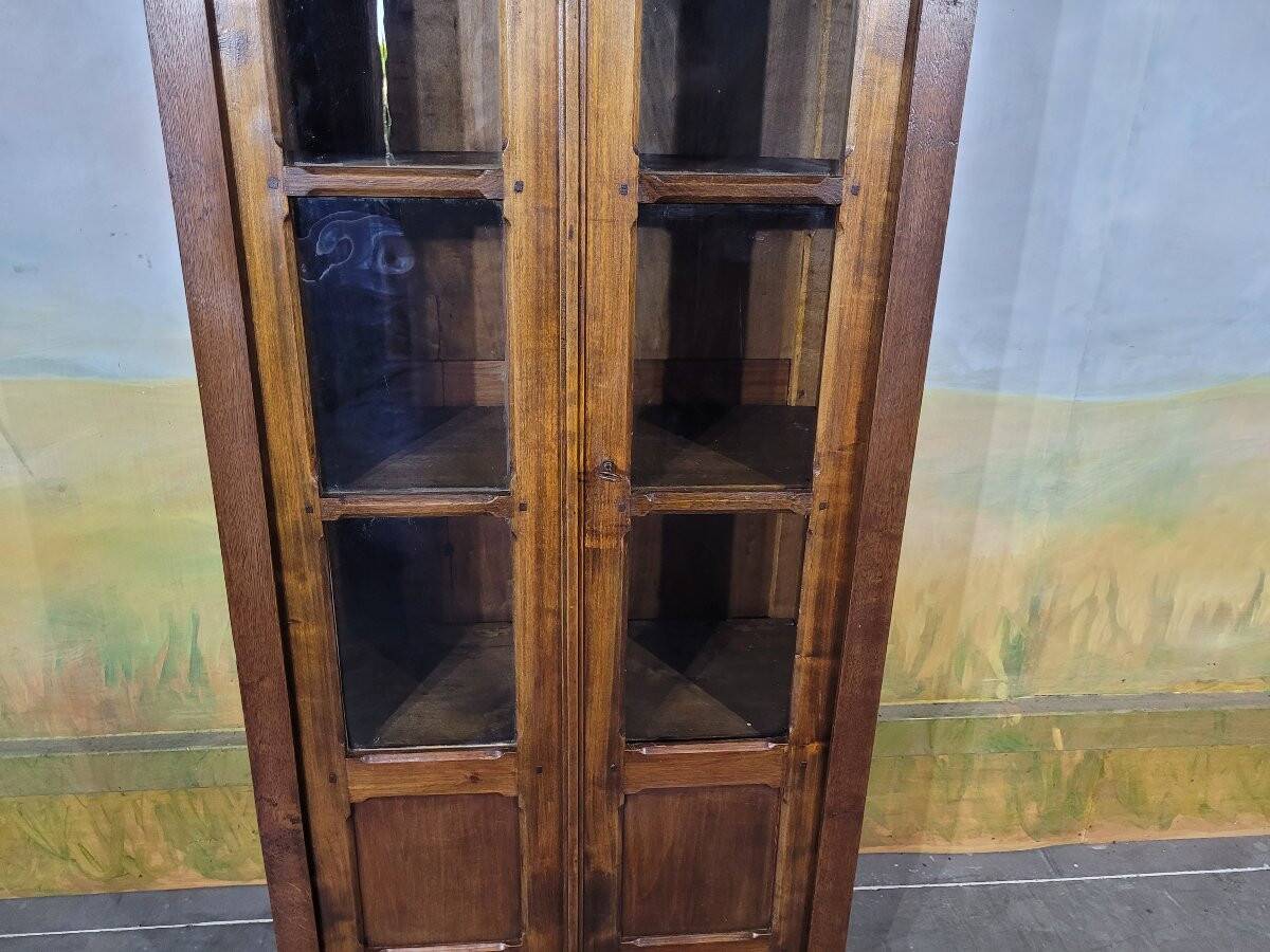Small cherry and oak bookcase from the 19th century