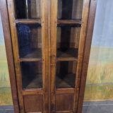 Small cherry and oak bookcase from the 19th century