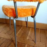 Pelfran orange fluffy chair