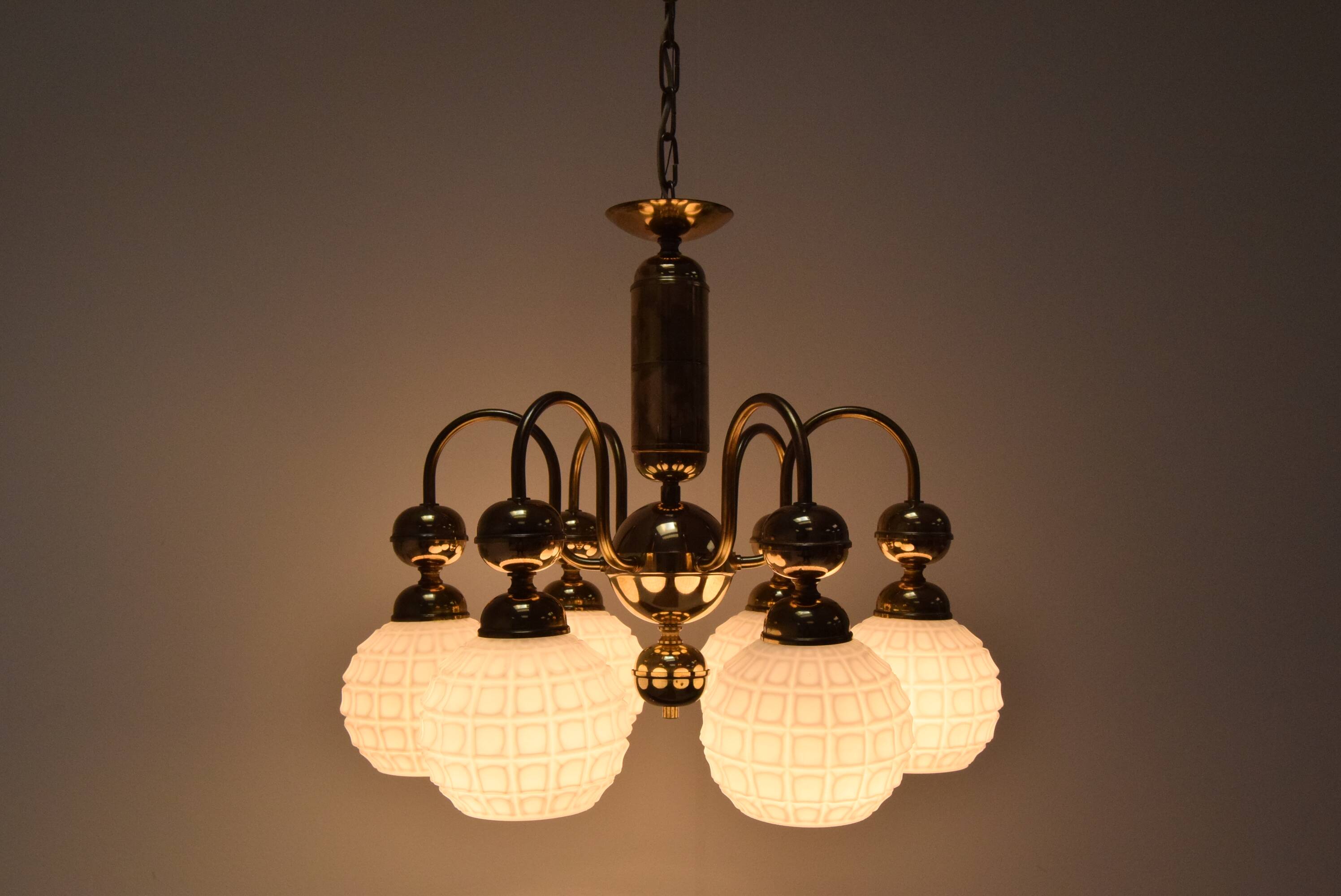 Mid-century Chandelier by Kamenicky Senov, Czechoslovakia, 1970's.