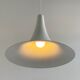 White vintage witch hat / trumpet hanging lamp