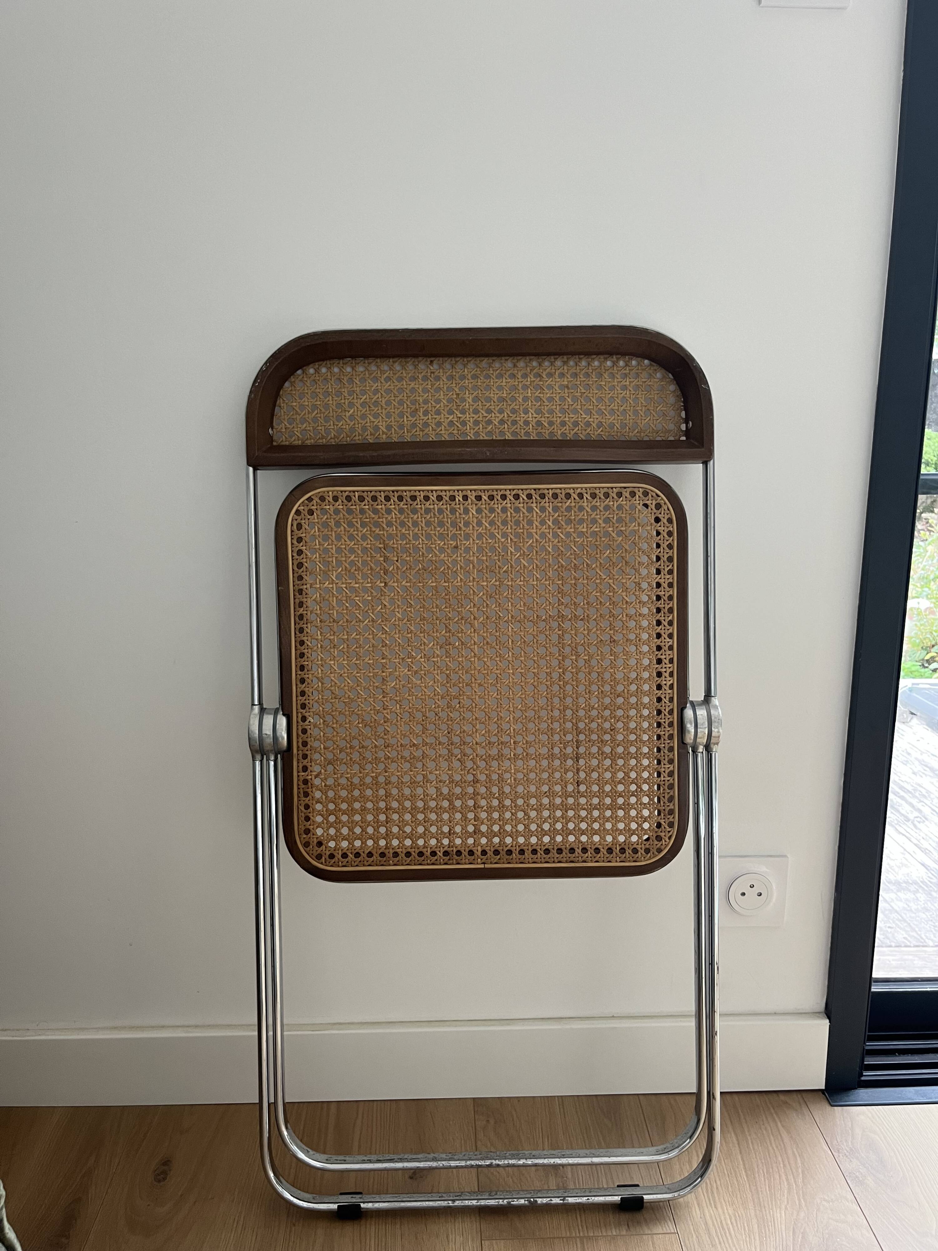 Folding chair Plia Canè by Giancarlo Piretti