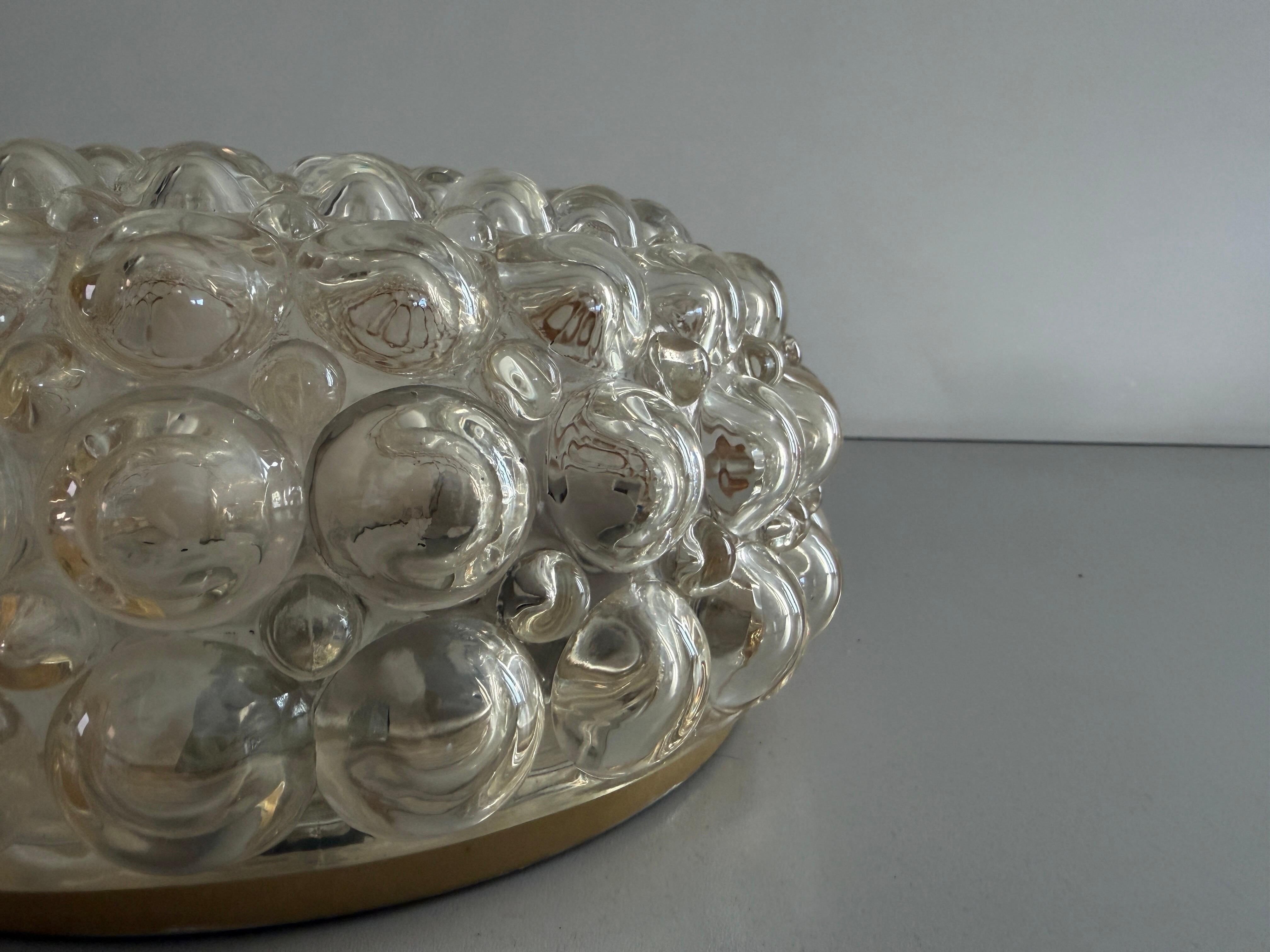 Boom 665 Model Bubble Glass Flush Mountains by Bega Limburg, 1960s, Germany