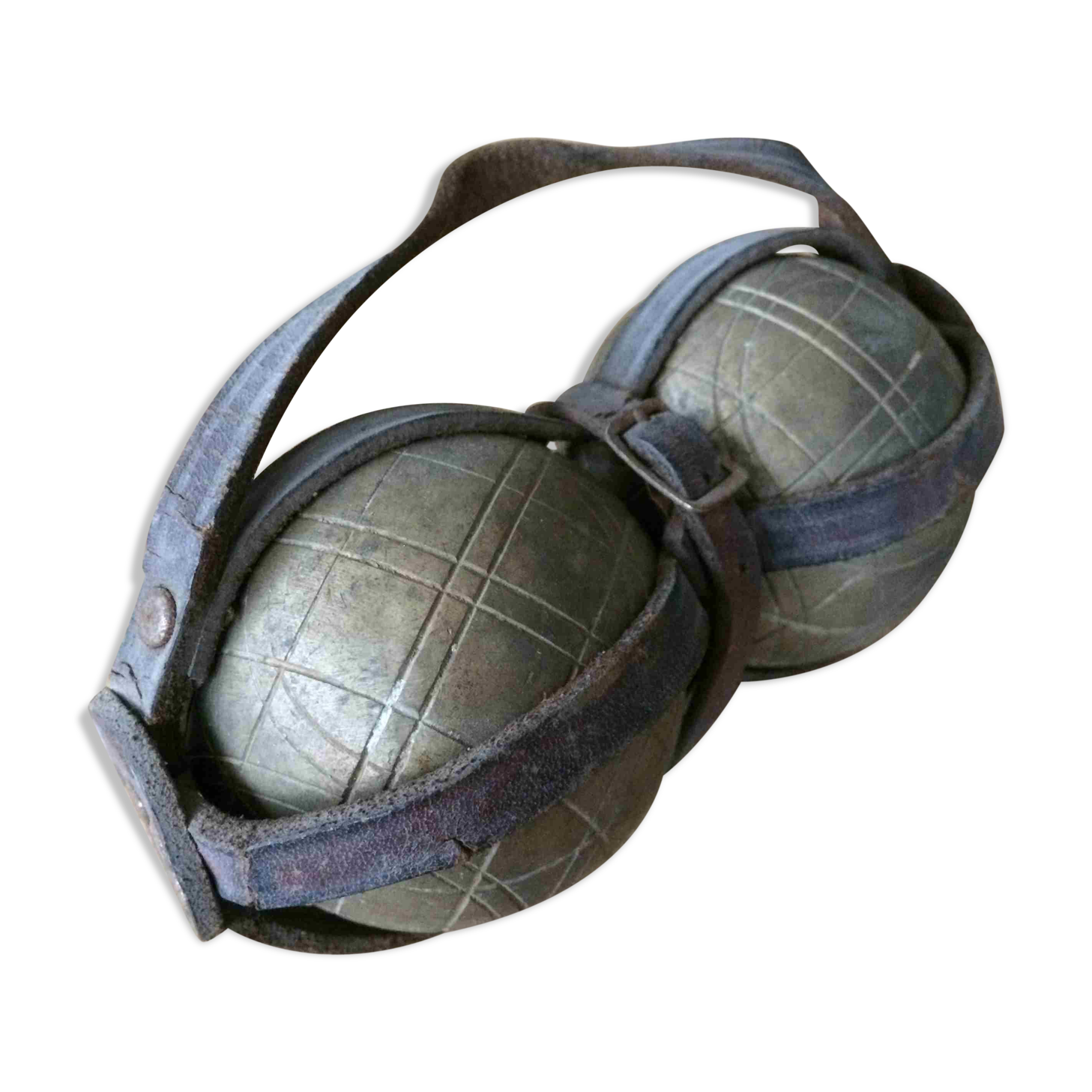 Jeu de 2 boules de pétanque ou boules lyonnaises