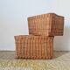 Pair of wicker baskets - wicker planters