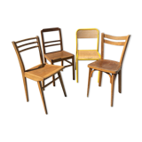Set of 4 mismatched chairs