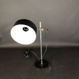 Vintage Italian metal and nickeled brass table lamp from 50s