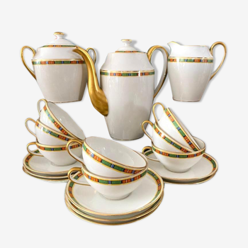 Service à café thé en porcelaine de Limoges