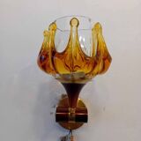 Pair of 70s oberglass wall lights vienna austria