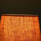 Chic hotel table lamp in onyx and brass, mid-century modern table lamp from the 70s.