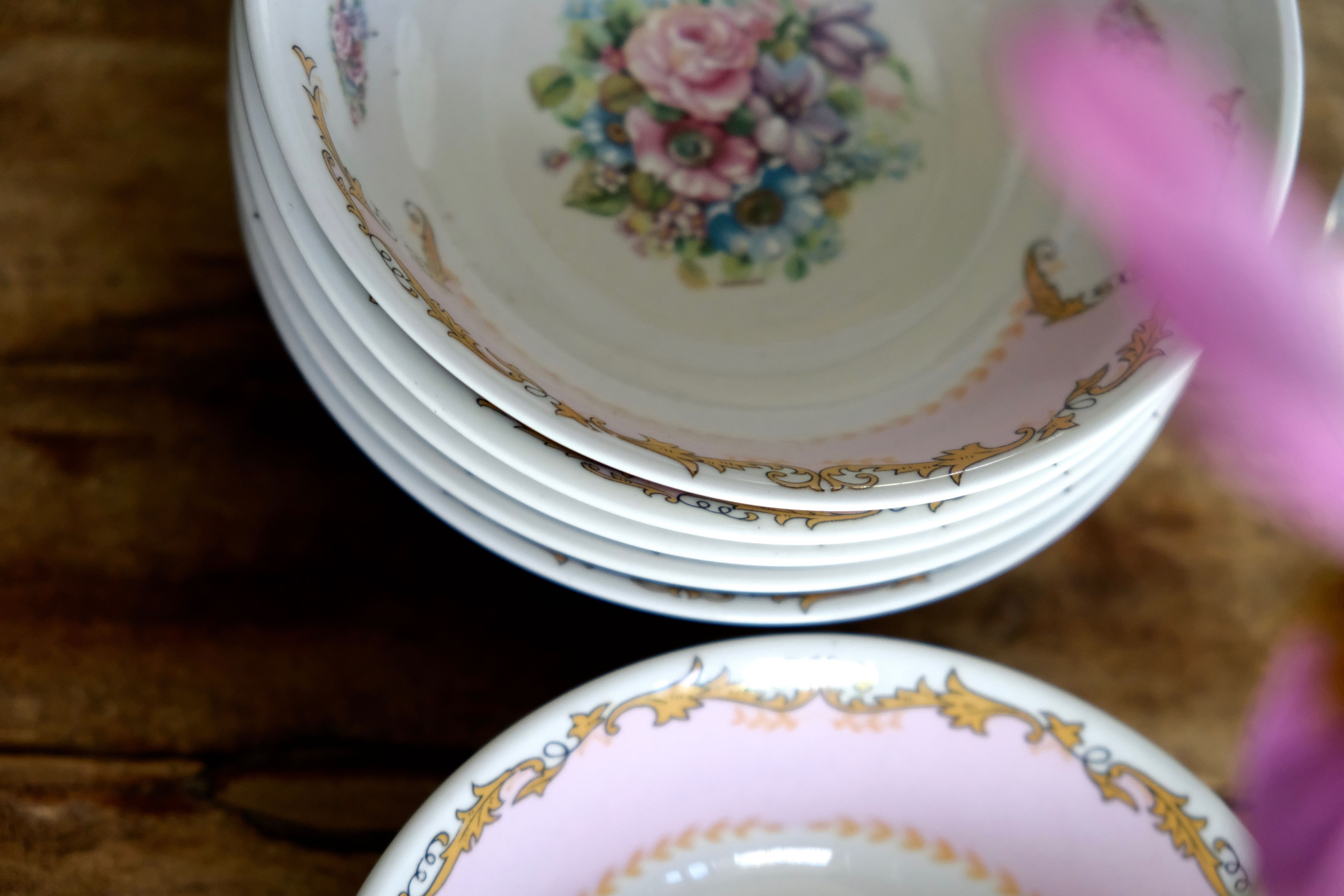 Ensemble de 6 bols coupelles en porcelaine italienne