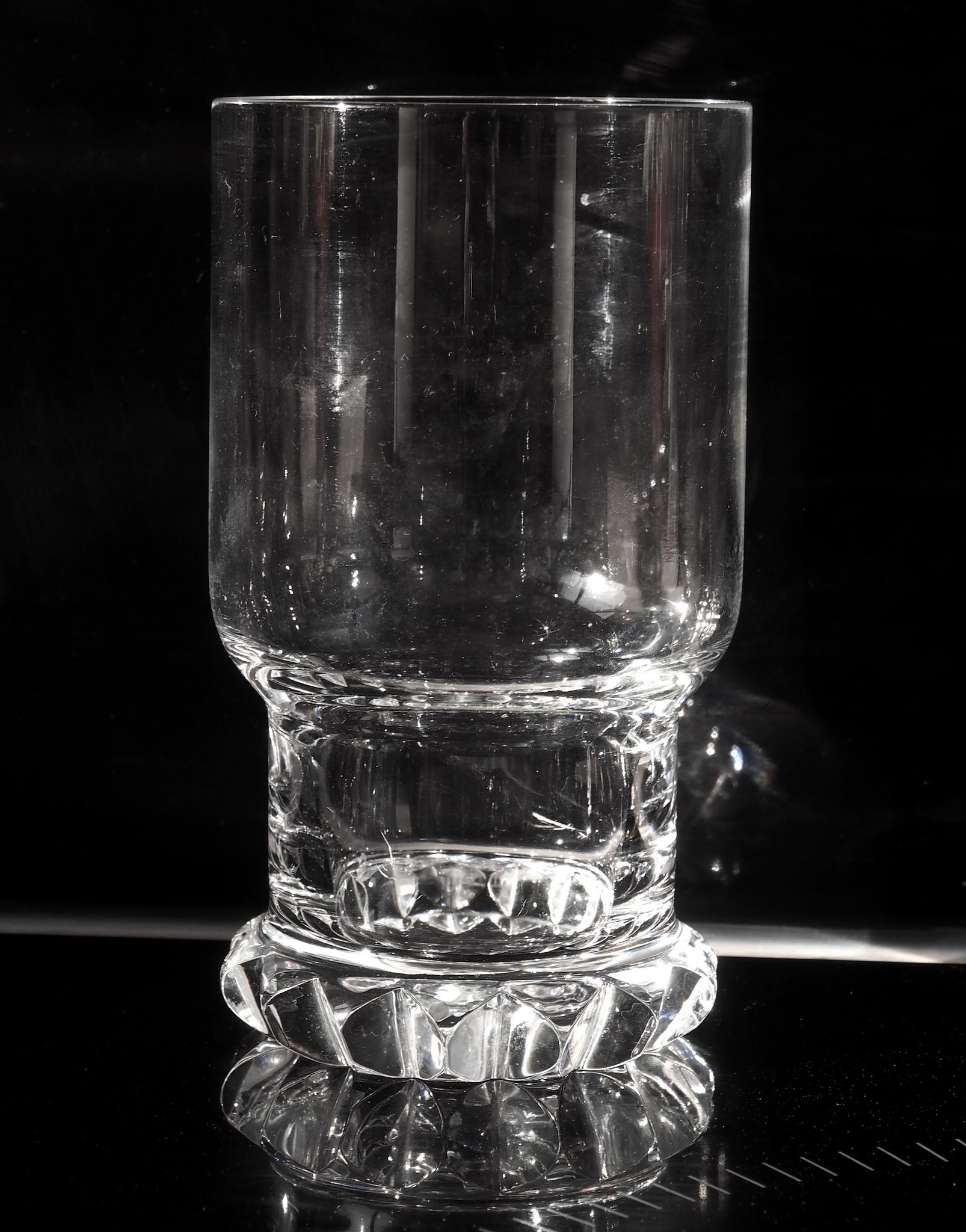 4 verres à whisky hauts en cristal