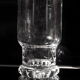 4 high crystal whisky glasses